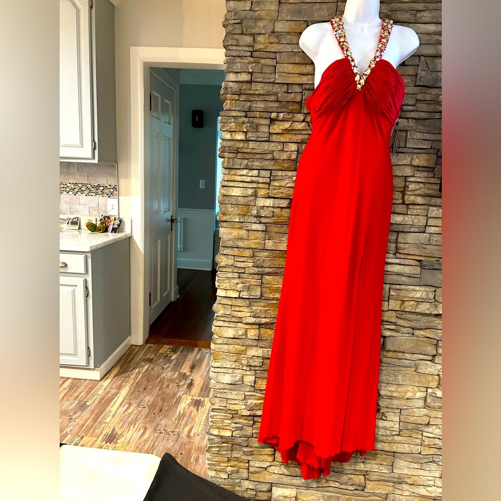 Night Moves Red Gown